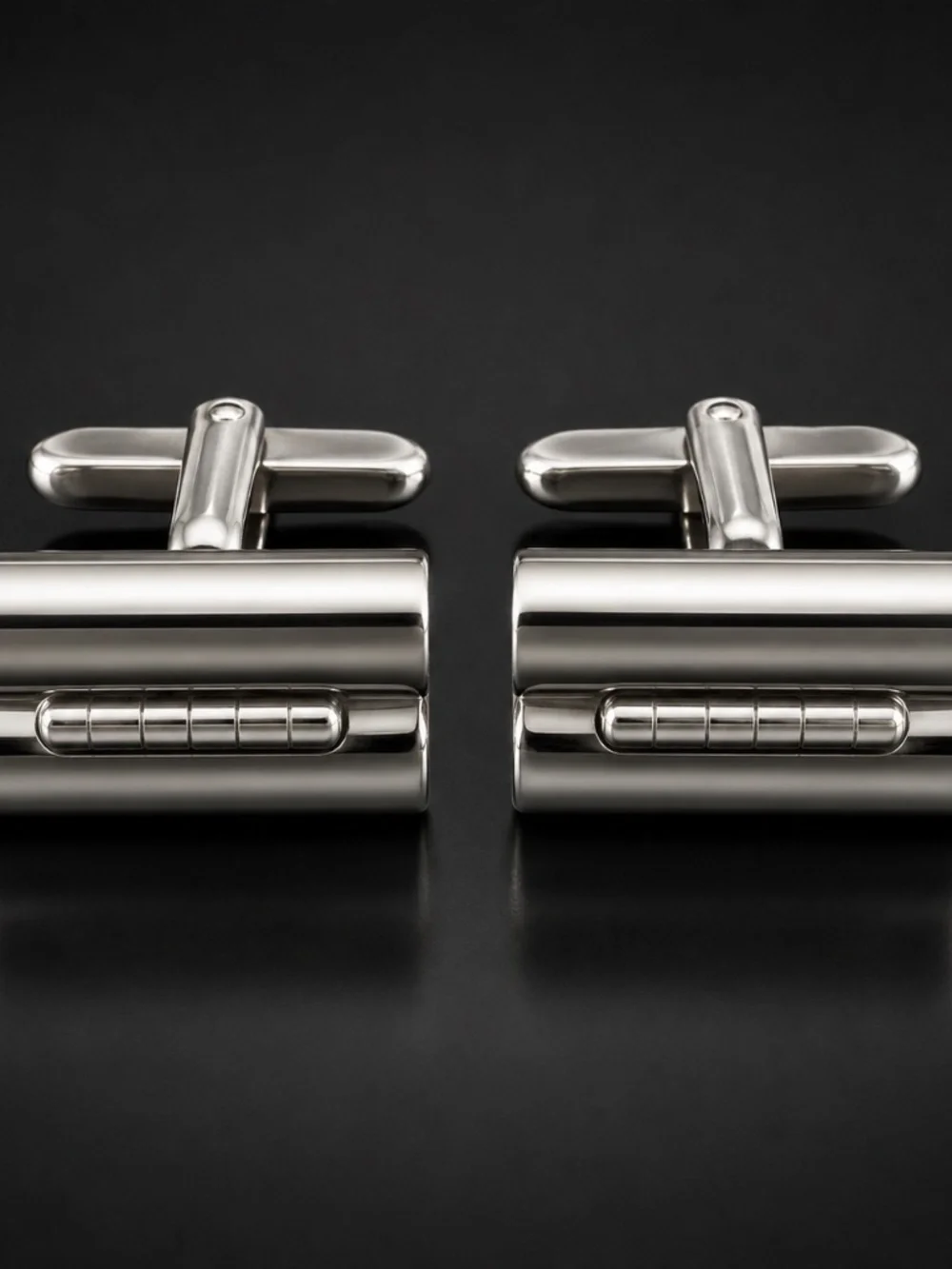 Vintage 1960s Hickok Stainless Steel Men’s Cufflinks – Signed HICKOK USA